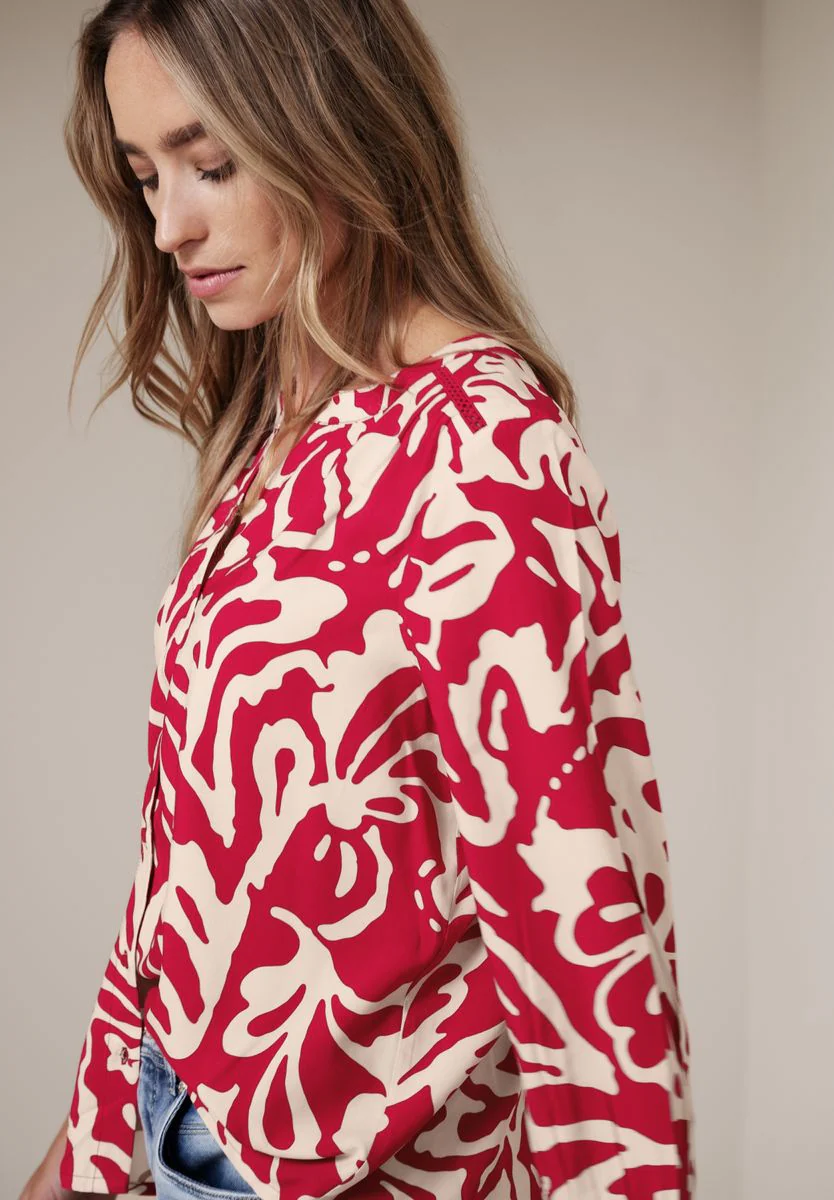 Buttoned tunicblouse w tape de - Image 3