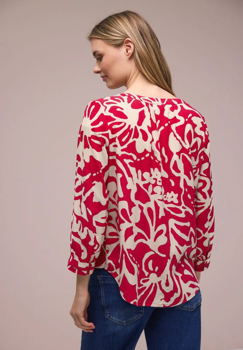 Buttoned tunicblouse w tape de - Image 4