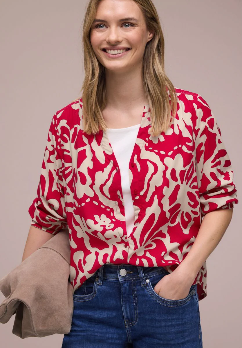 Buttoned tunicblouse w tape de - Image 6