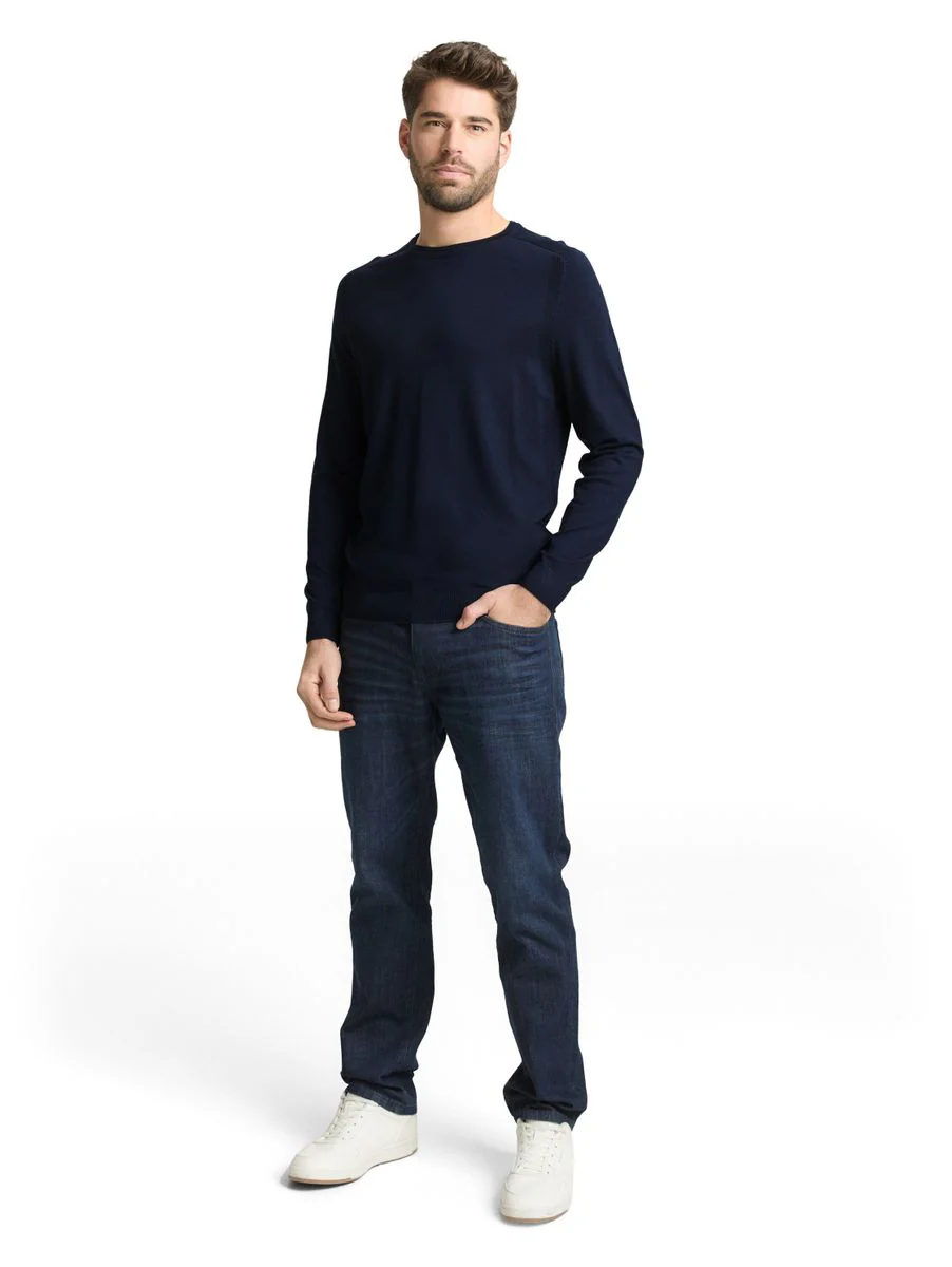 Basic Strickpullover mit Rundhalsausschnitt - Image 3
