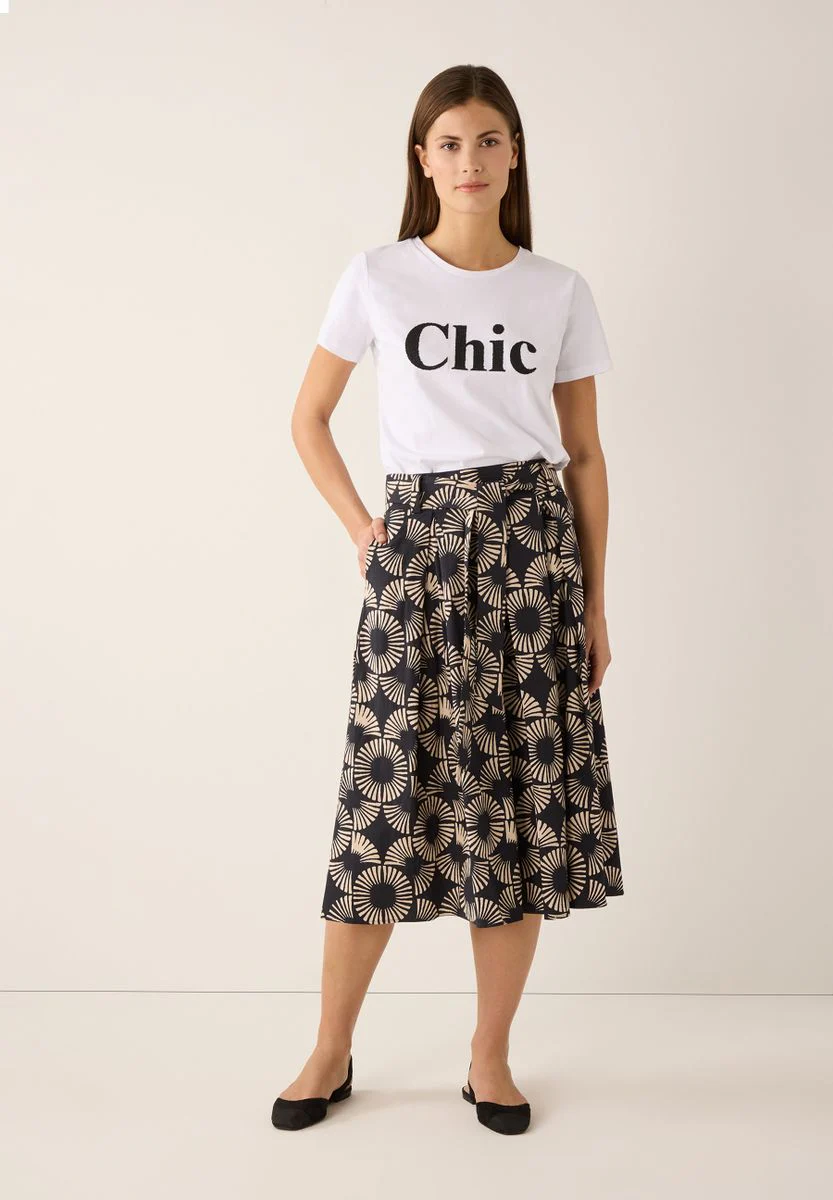Poplin Print Skirt - Image 3
