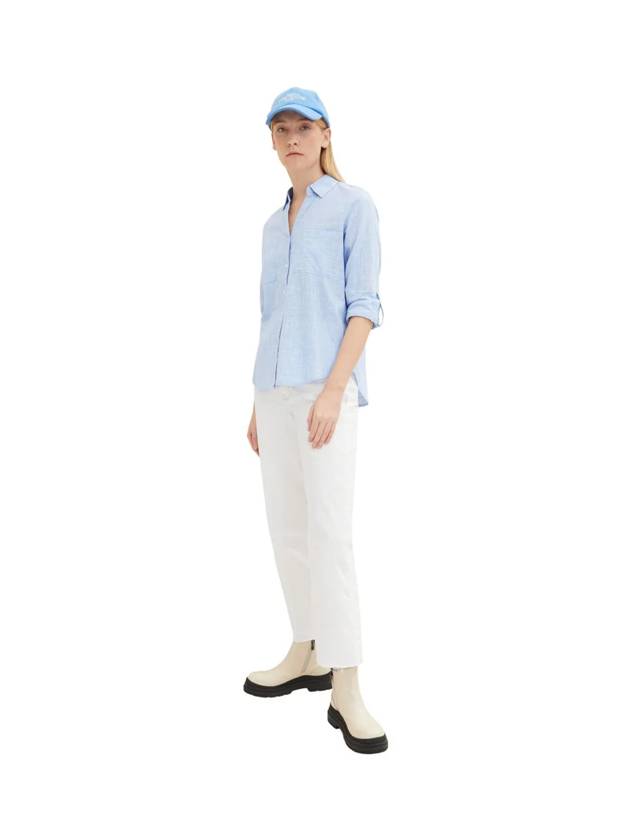 blouse with slub structure - Image 3