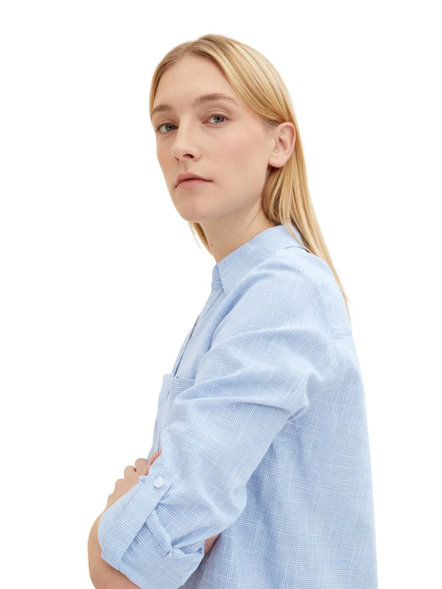 blouse with slub structure - Image 5