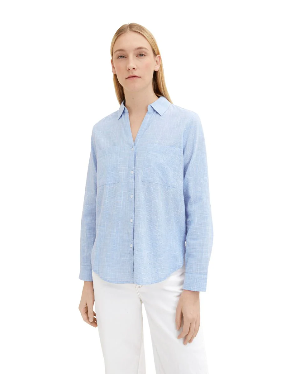 blouse with slub structure - Image 6