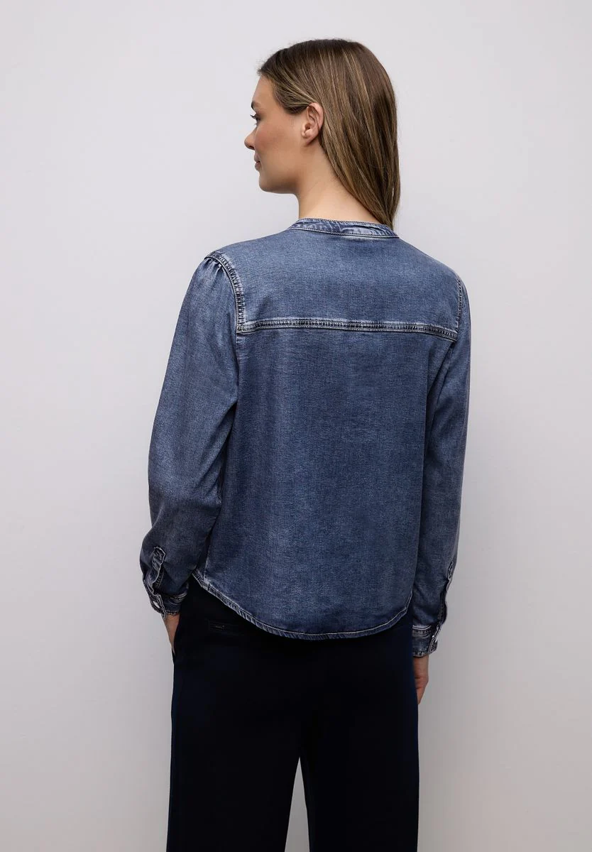 Style Denim-Blouse.mid blue - Image 4