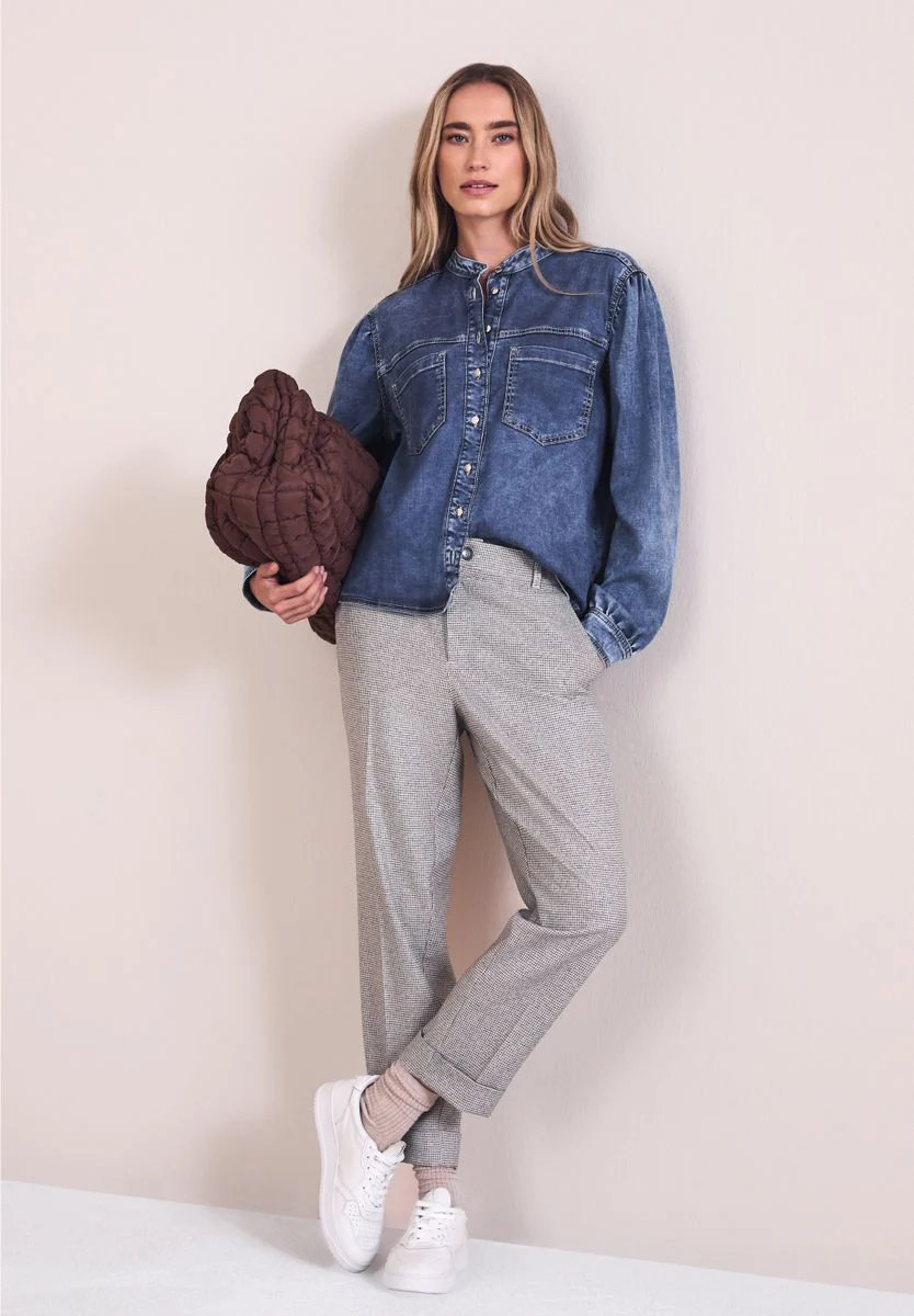 Style Denim-Blouse.mid blue - Image 5