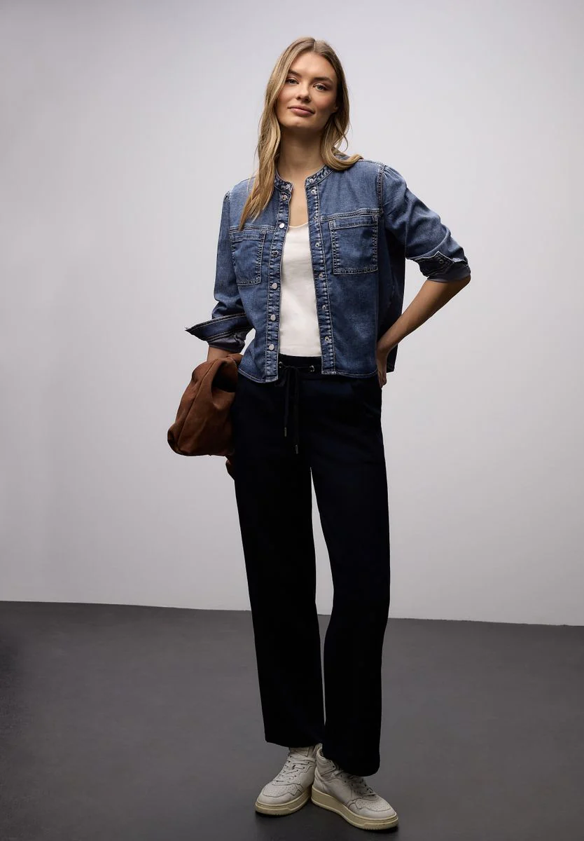 Style Denim-Blouse.mid blue - Image 6