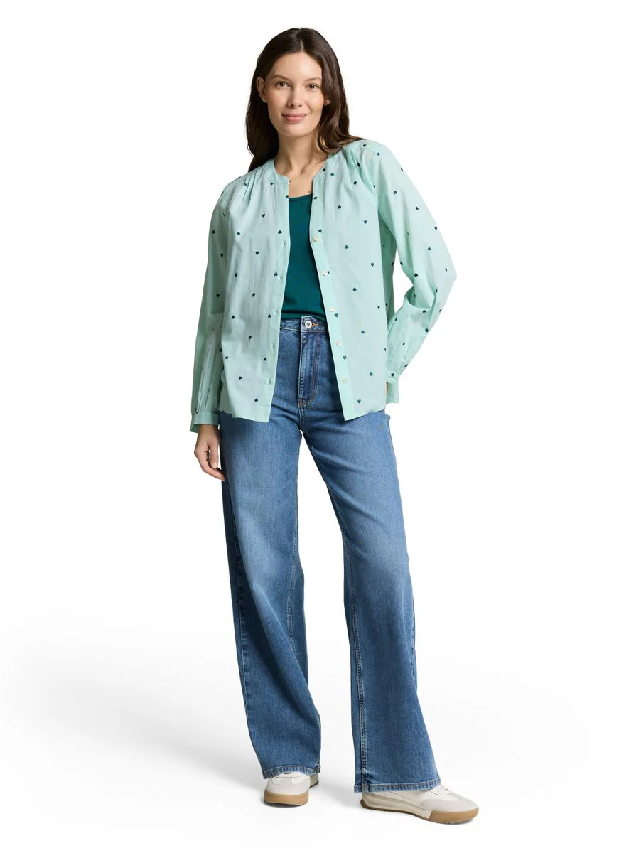 Bluse mit Herz-Stickerei - Image 3