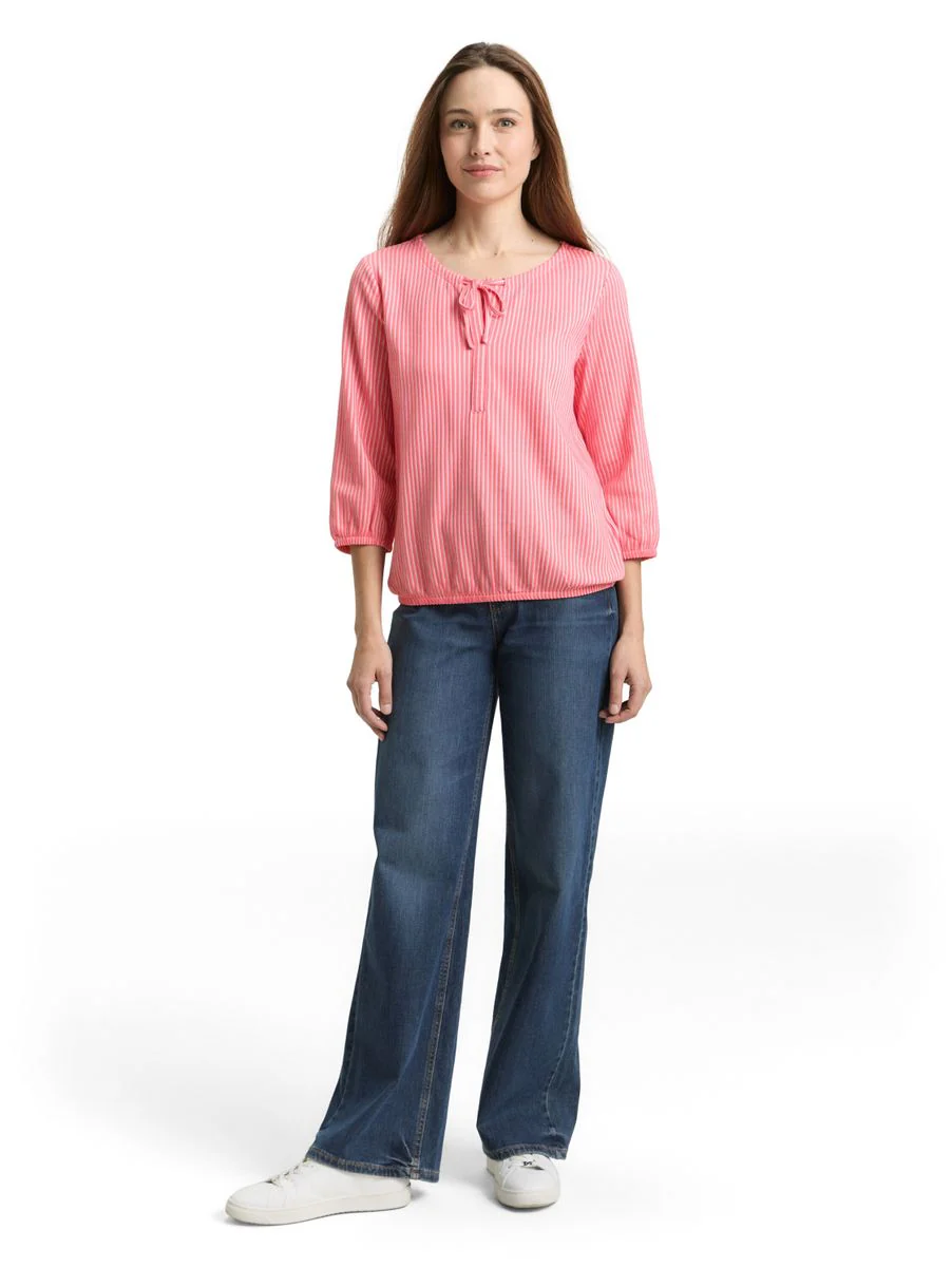 Blusenshirt mit Streifenmuster - Image 3