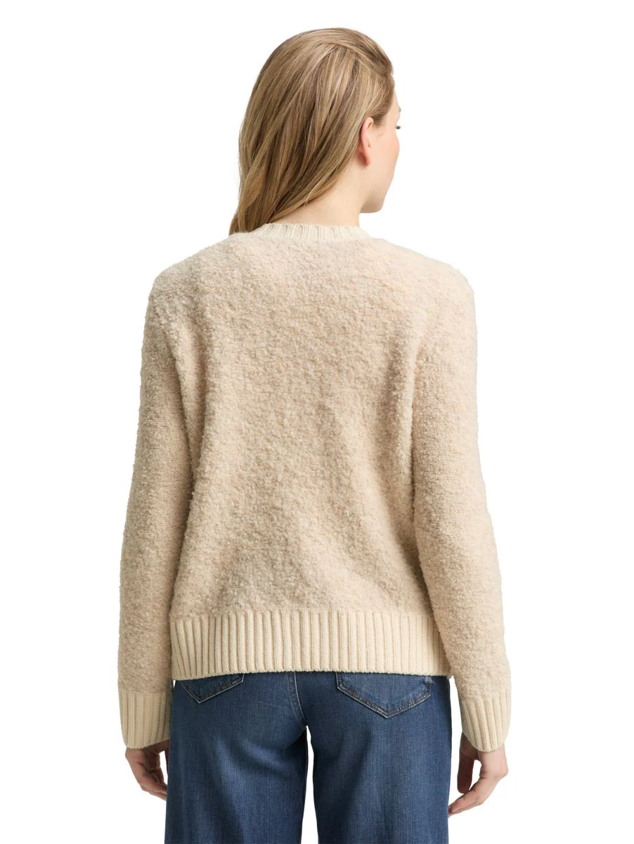 knit boucle cardigan - Image 4