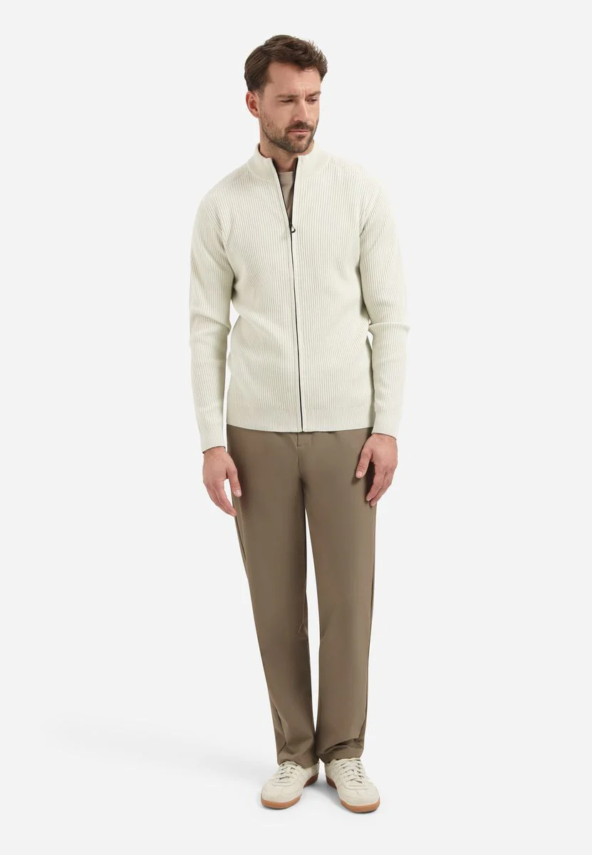 Cardigan Full Zip Tuck Stitch - Image 3