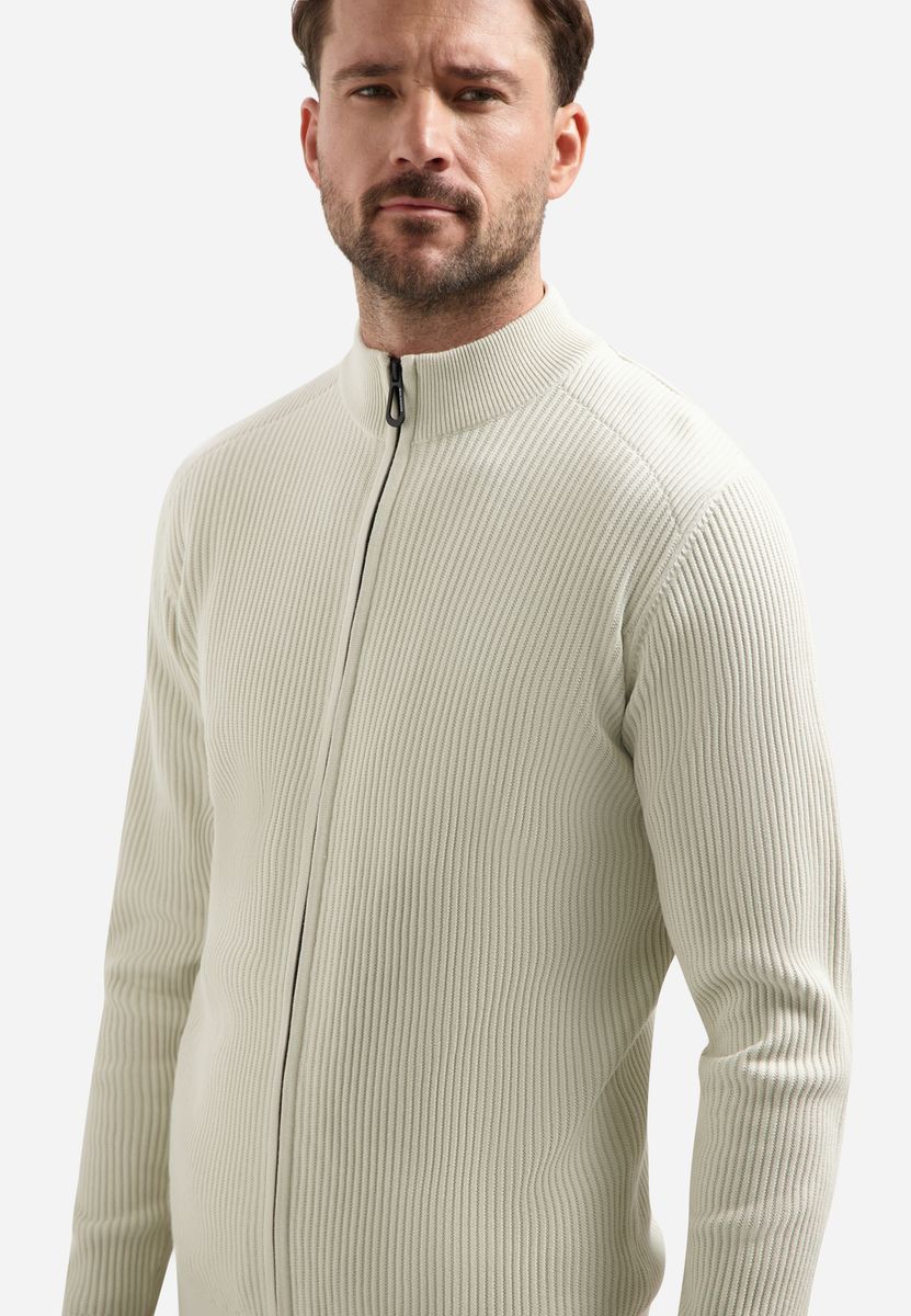 Cardigan Full Zip Tuck Stitch - Image 4