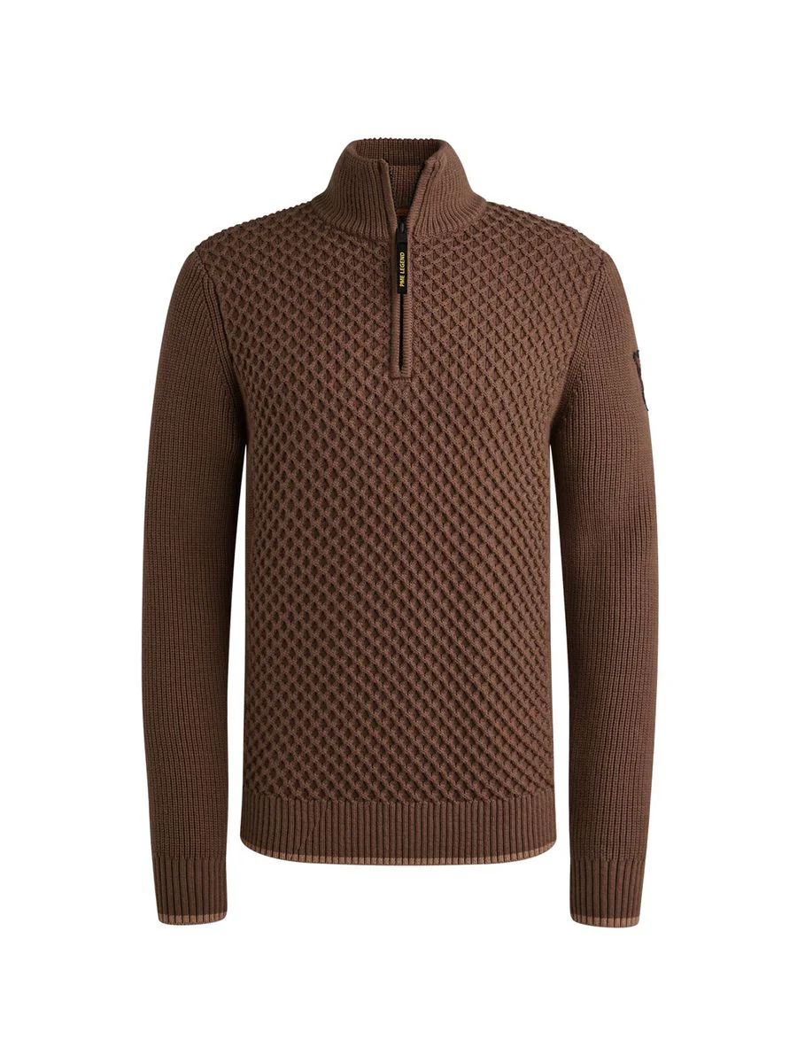 Half zip collar cotton mix yarn - Image 3