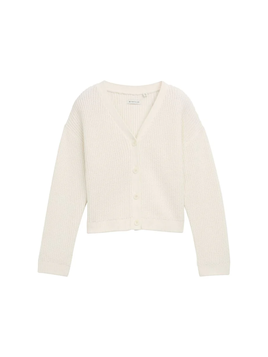 cropped knit cardigan
