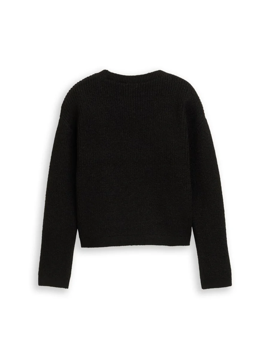 cropped lurex pullover - Image 2