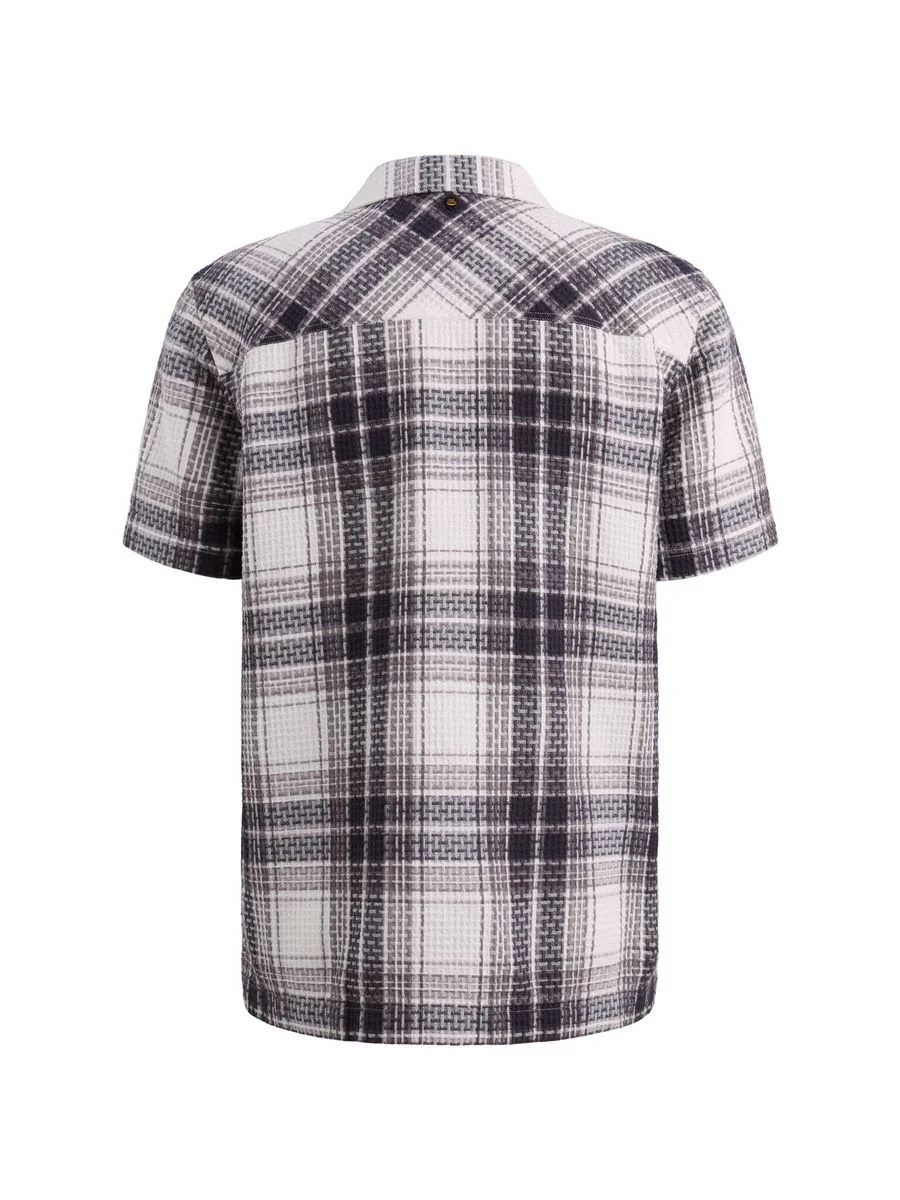 Short Sleeve Shirt Waffle Big Chec - Image 2