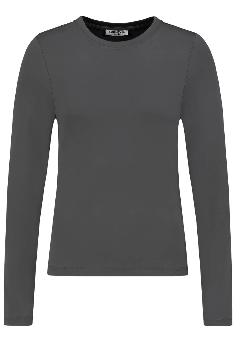 DOB basic langarm shirt, Slim fit, - Image 4