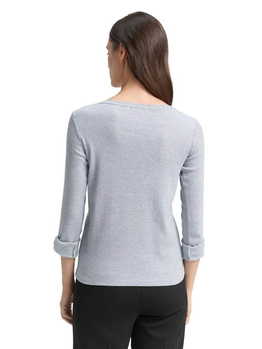 T-shirt stripe henley - Image 2