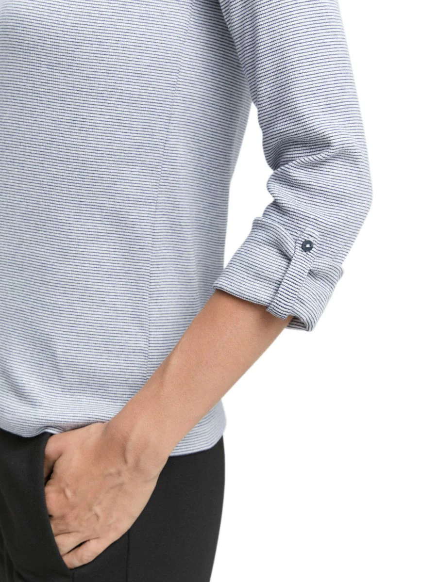 T-shirt stripe henley - Image 4