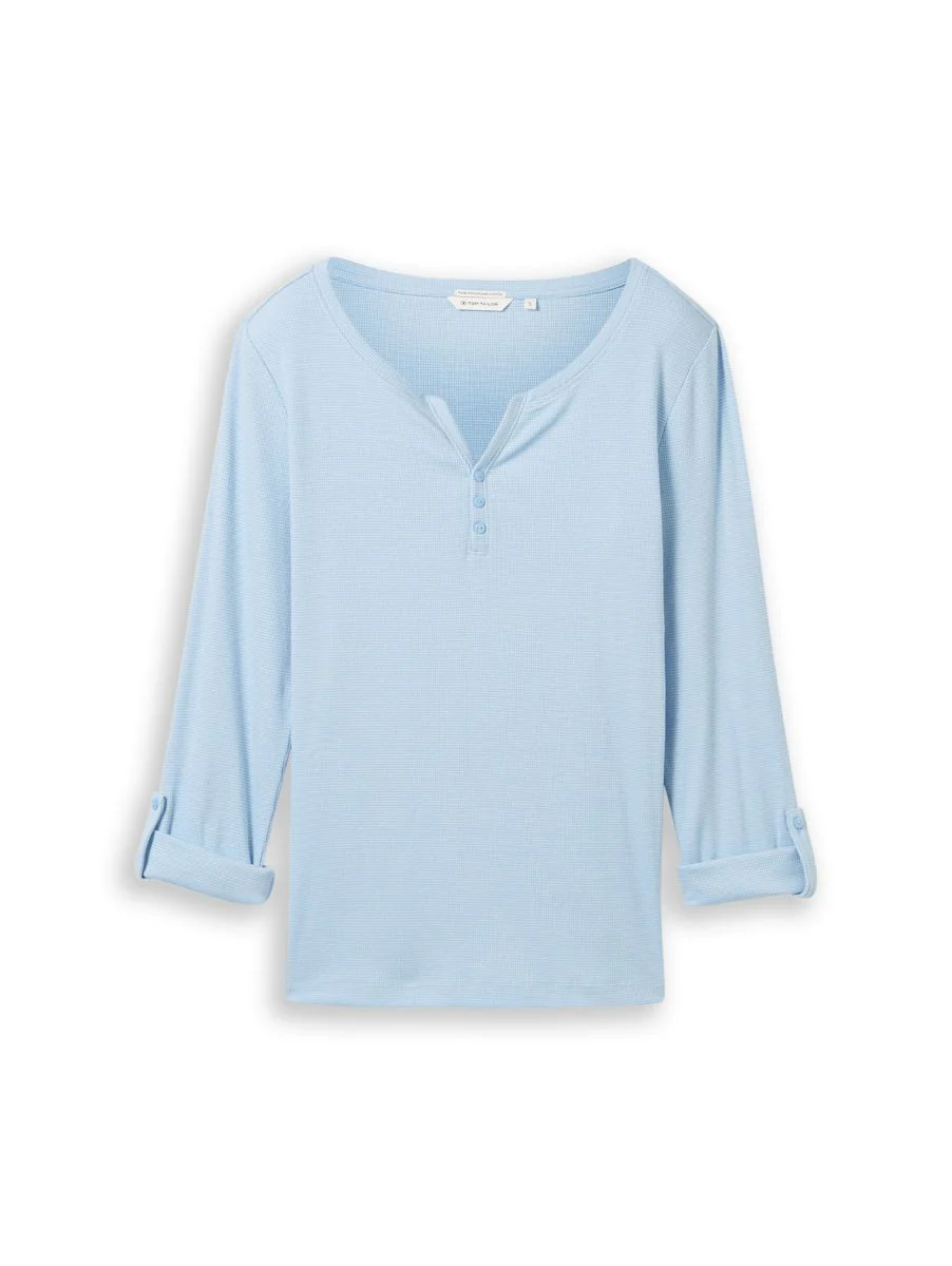 T-shirt stripe henley - Image 5