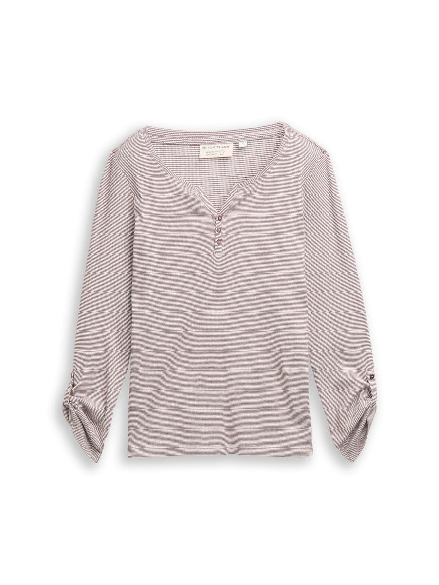 T-shirt stripe henley - Image 7