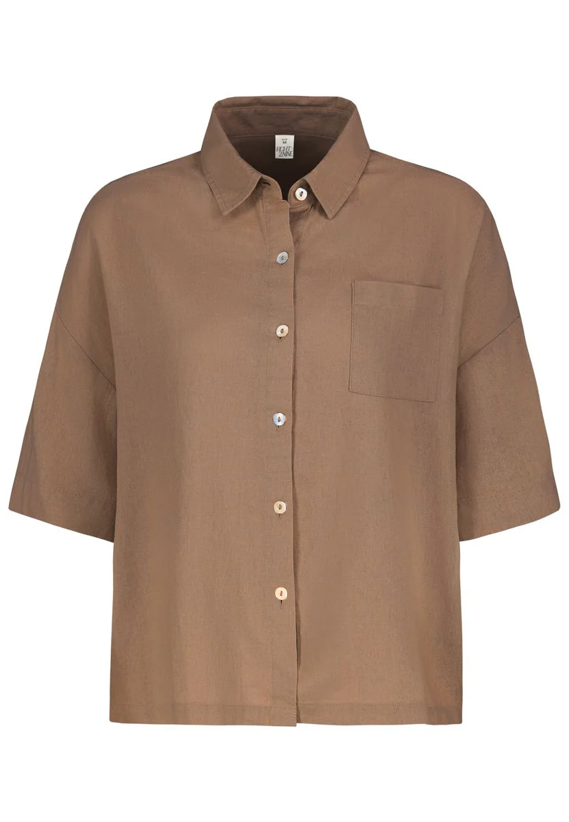 Damen, Bluse kurzarm