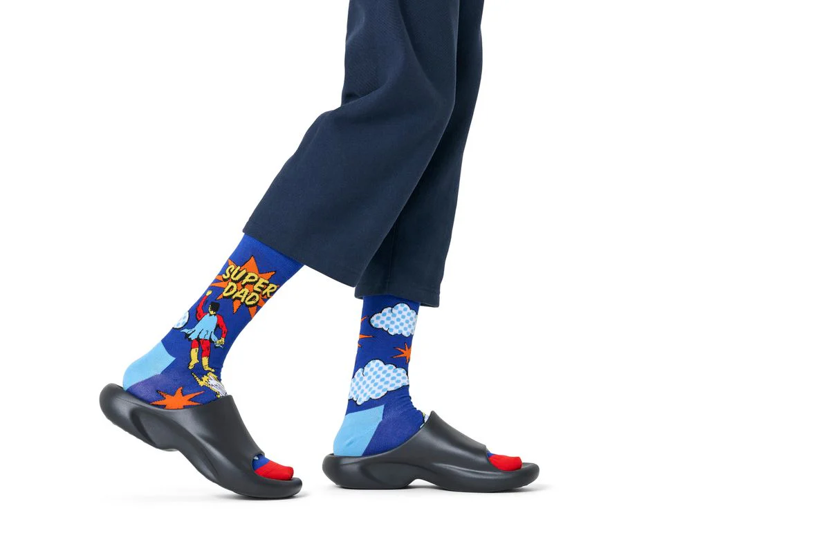 Flying Super Dad Sock - Image 2