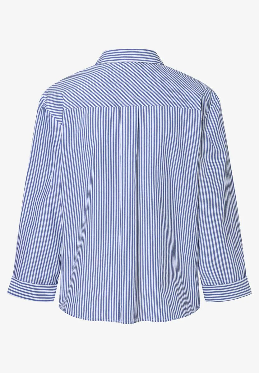Gestreifte Bluse mit Knot-Detail - Image 3