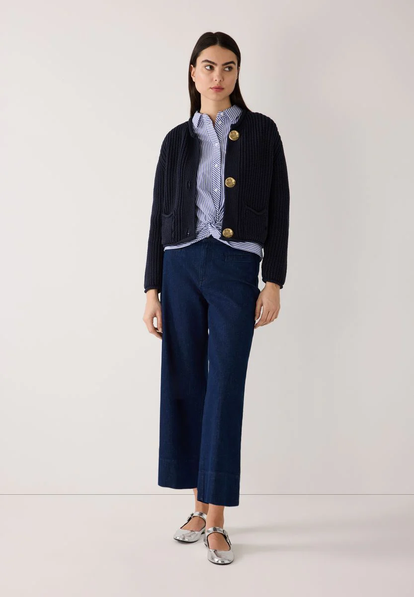 Gestreifte Bluse mit Knot-Detail - Image 7