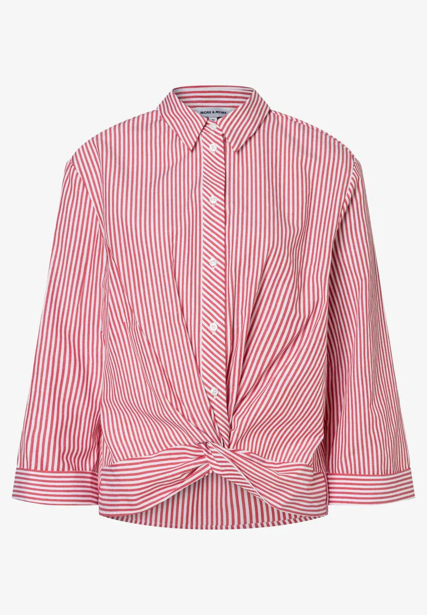 Gestreifte Bluse mit Knot-Detail - Image 8