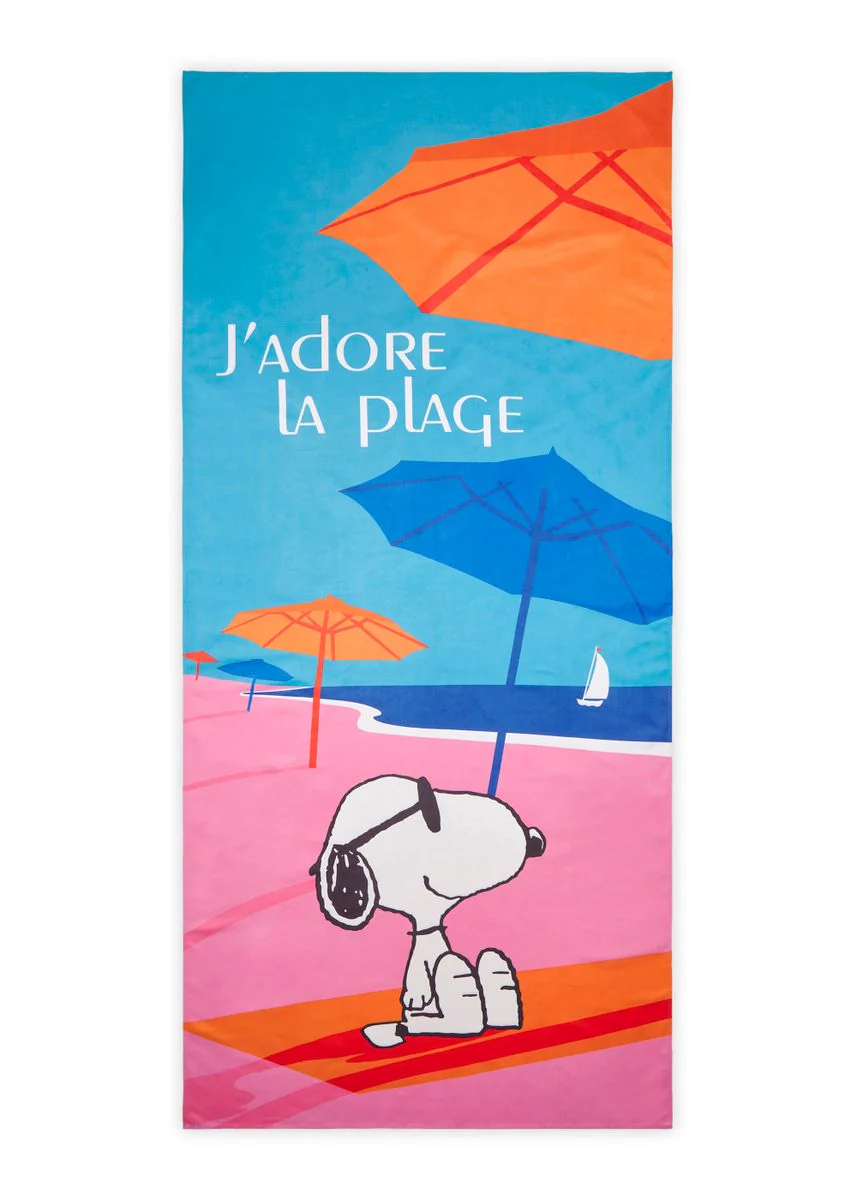 Handtuch mit  Snoopy-Strand-Motiv - Image 2