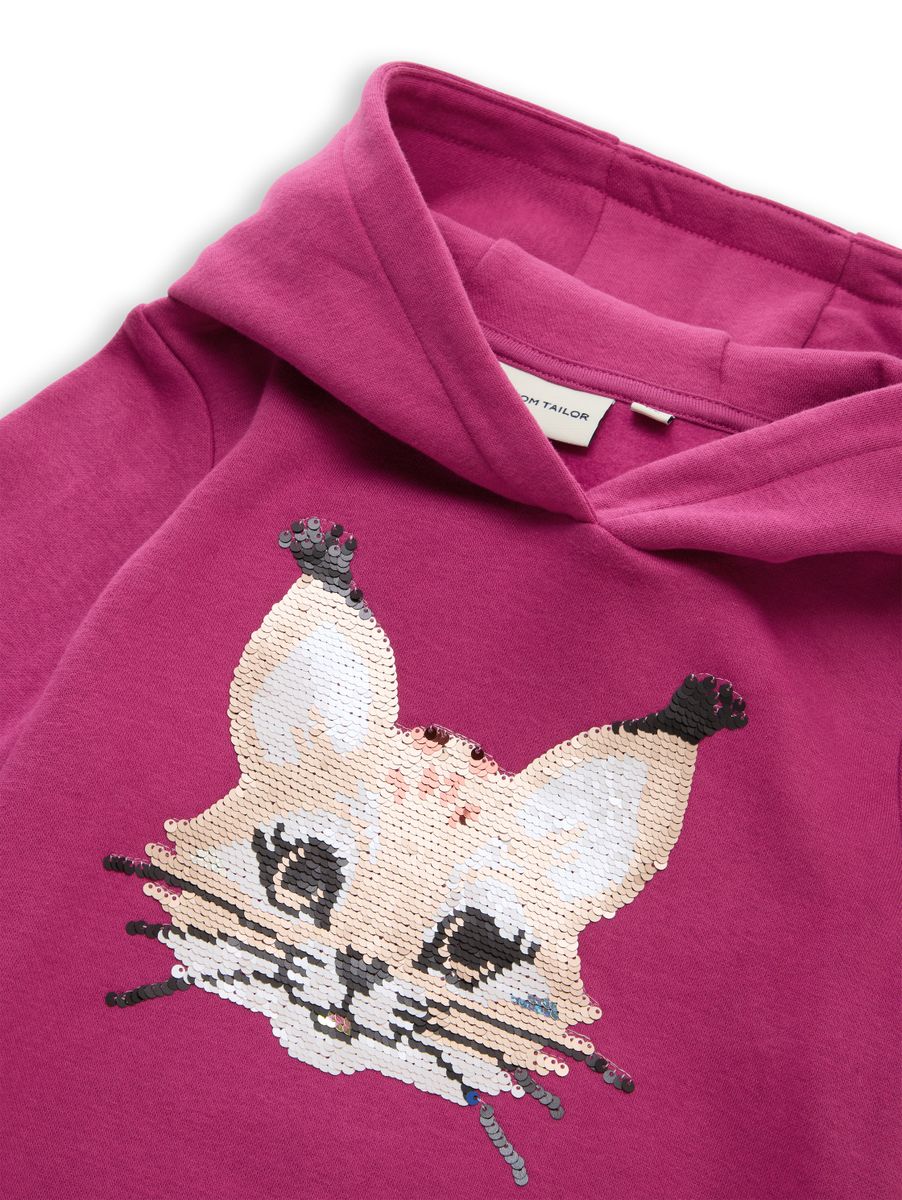 reversible sequin hoodie - Image 3