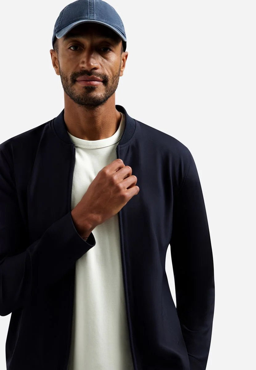 Jacket Shirt College Collar Full Zipper Stretch Sedoc - Image 4