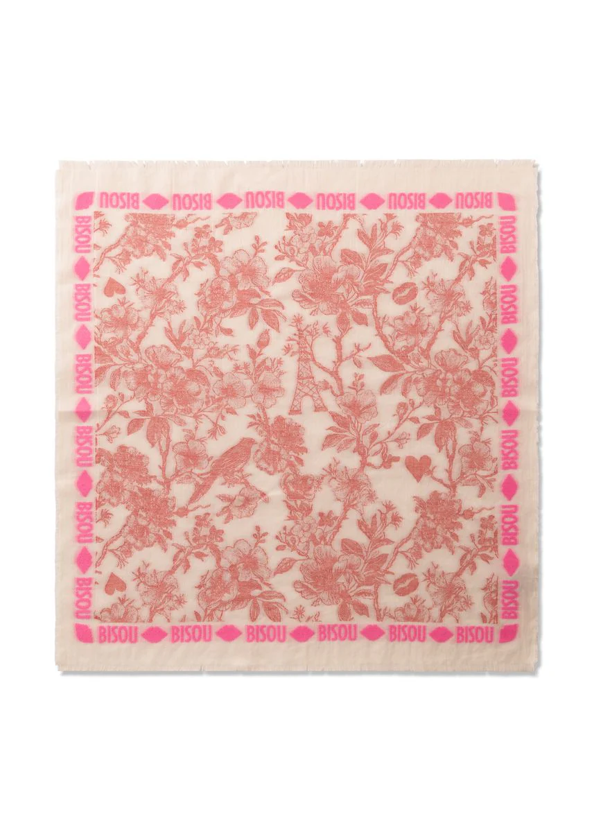 JACQUARD SQUARE COTTON MIX BISOU FL - Image 2