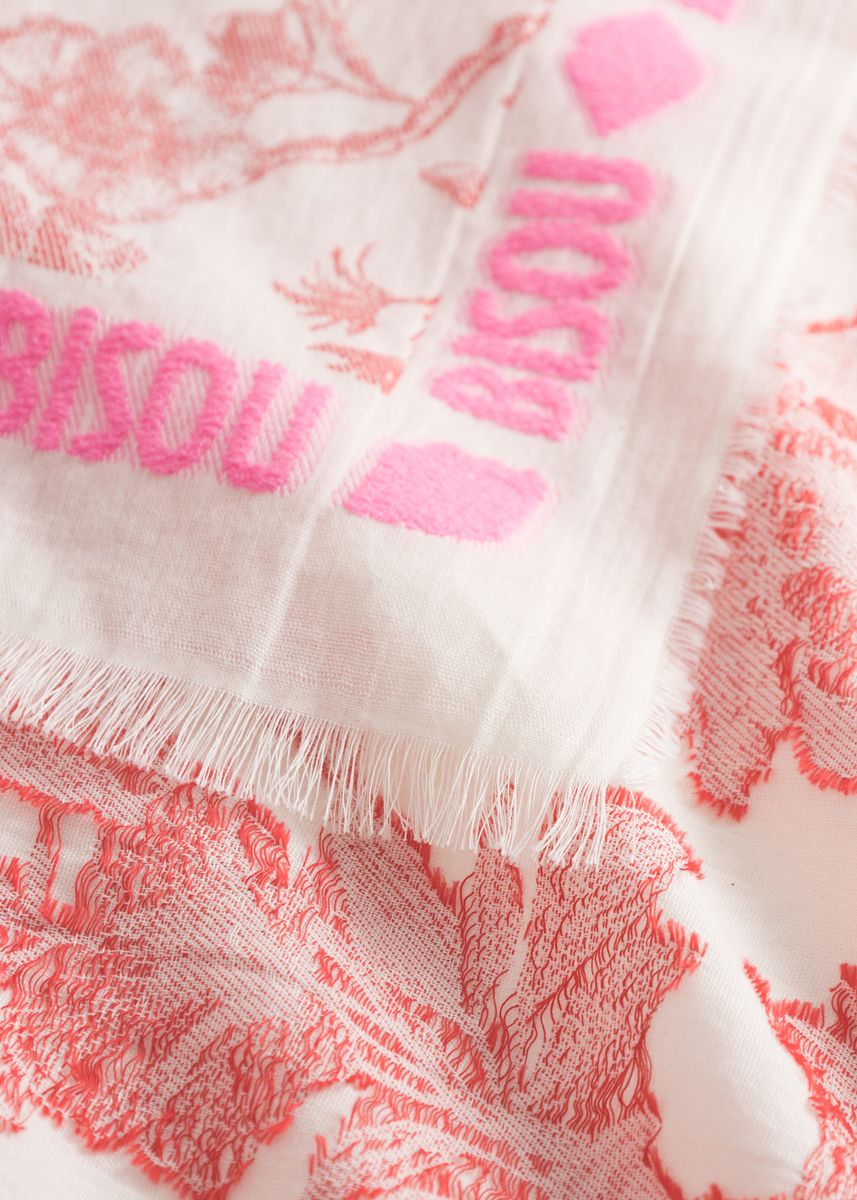 JACQUARD SQUARE COTTON MIX BISOU FL - Image 3