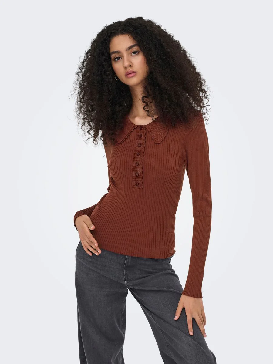 JDYADA L/S COLLAR PULLOVER KNT - Image 2