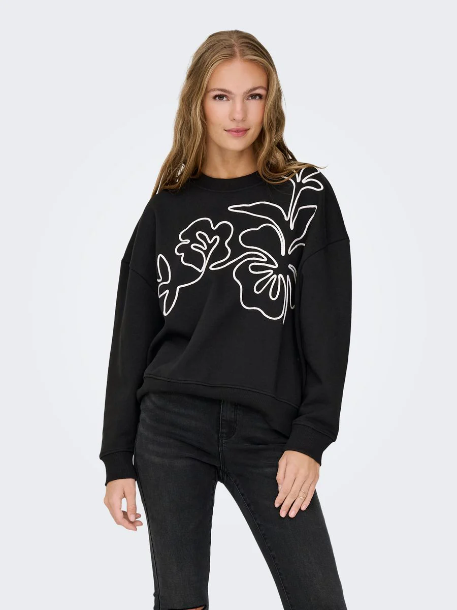 JDYCANOA L/S EMB SWEAT JRS NOOS - Image 2