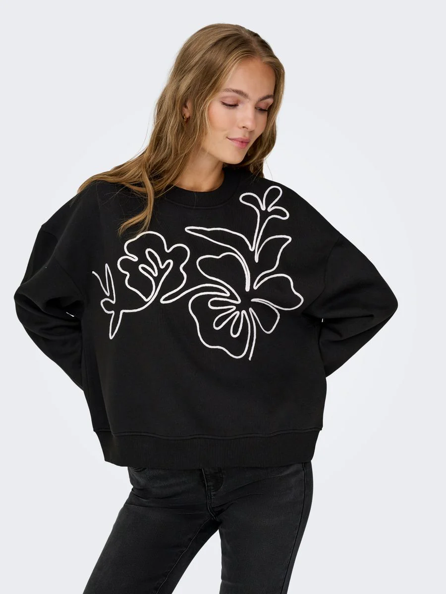 JDYCANOA L/S EMB SWEAT JRS NOOS - Image 4