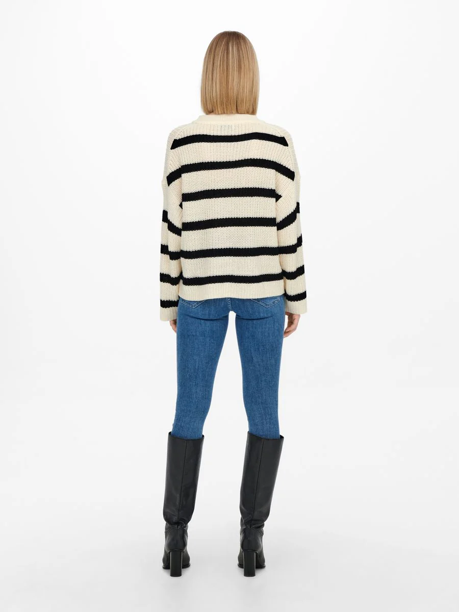 JDYJUSTY L/S STRIPE PULLOVER KNT NO - Image 4