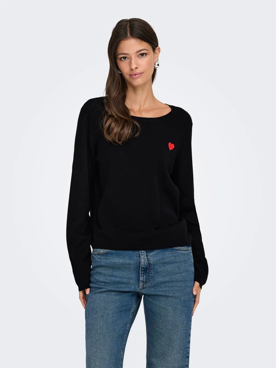 JDYKATE L/S O-NECK EMB. PULLOVER KNT - Image 5