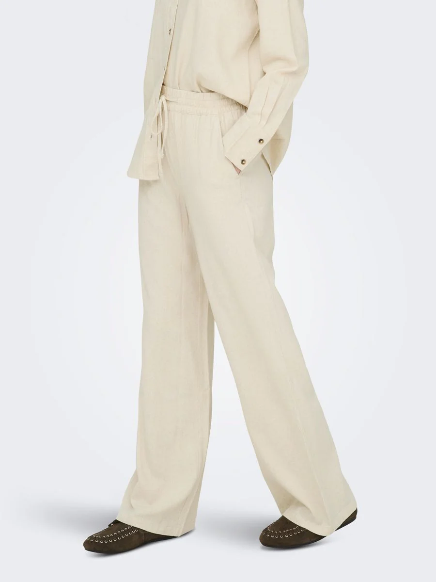 JDYSAY HW LINEN WIDE PANT WVN NOOS - Image 5