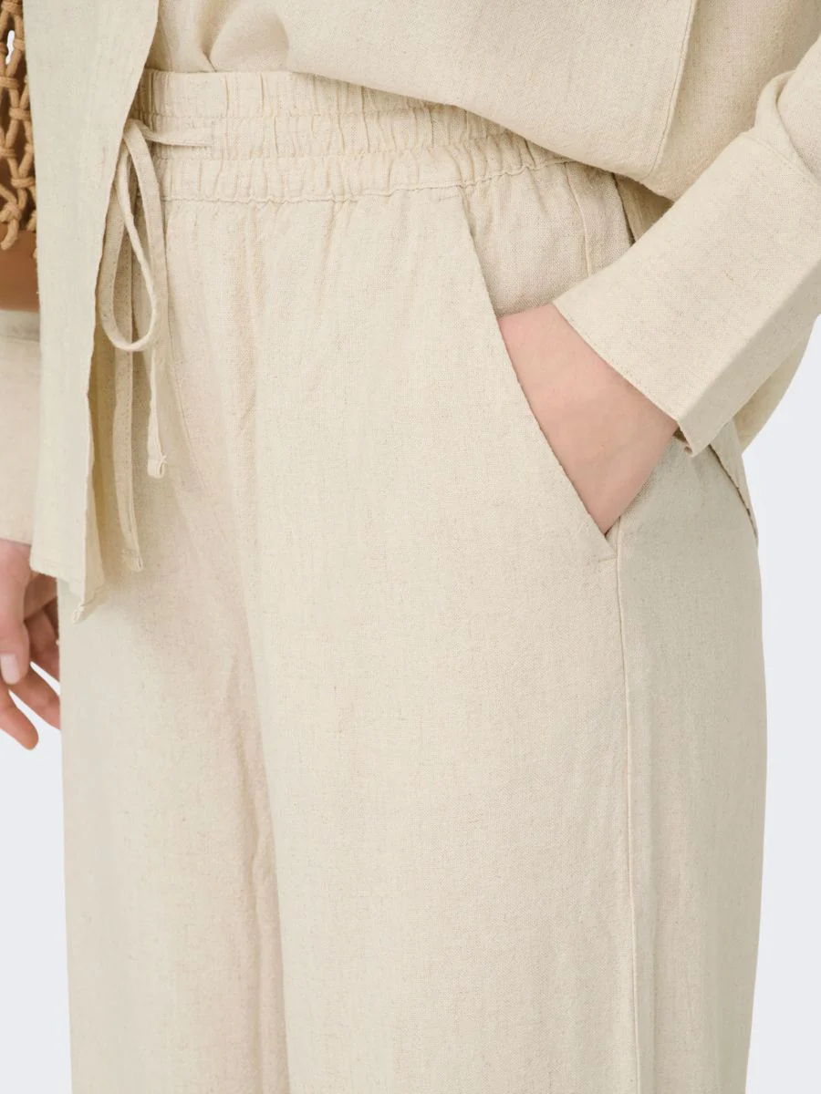 JDYSAY HW LINEN WIDE PANT WVN NOOS - Image 7