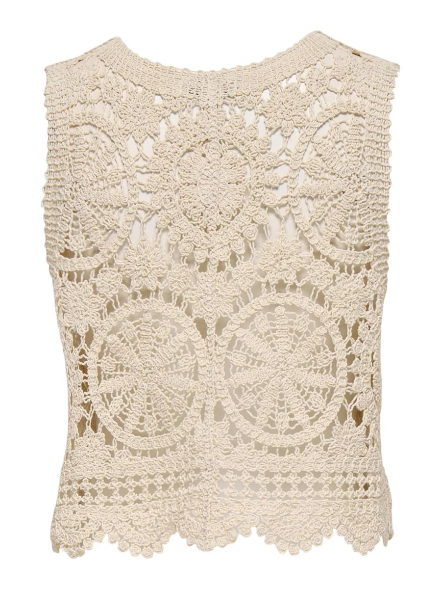 JDYVIC S/L V-NECK TIE VEST KNT - Image 2