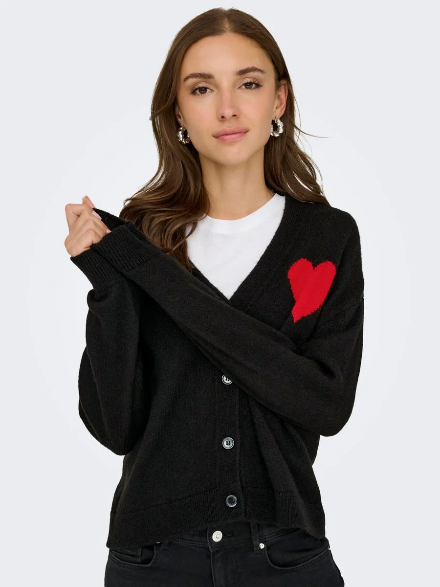 JDYVITTORIA L/S HEART CARDIGAN KNT - Image 6