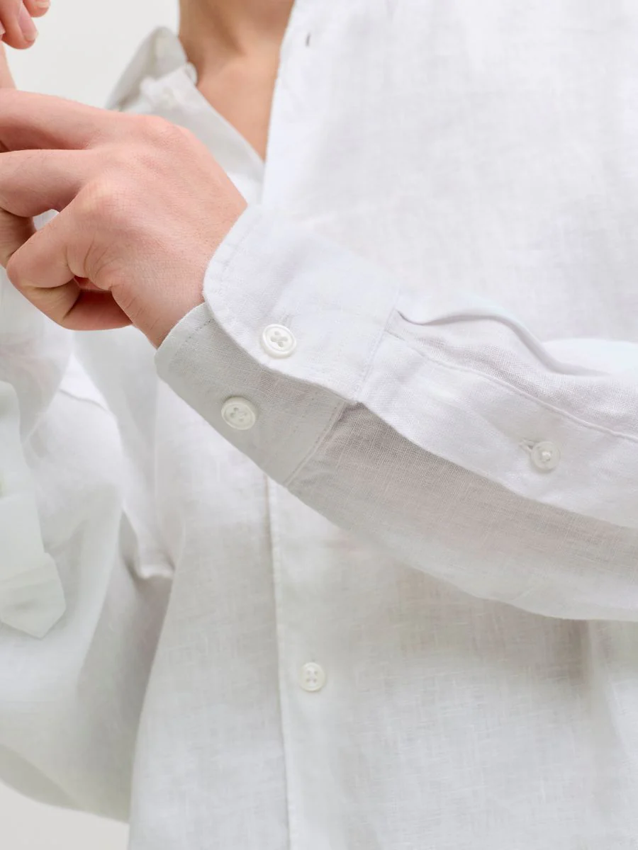 JPRBLALAWRENCE LINEN LS SHIRT SN - Image 3