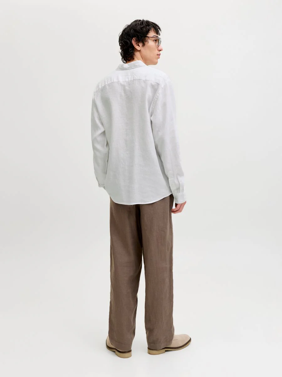 JPRBLALAWRENCE LINEN LS SHIRT SN - Image 4