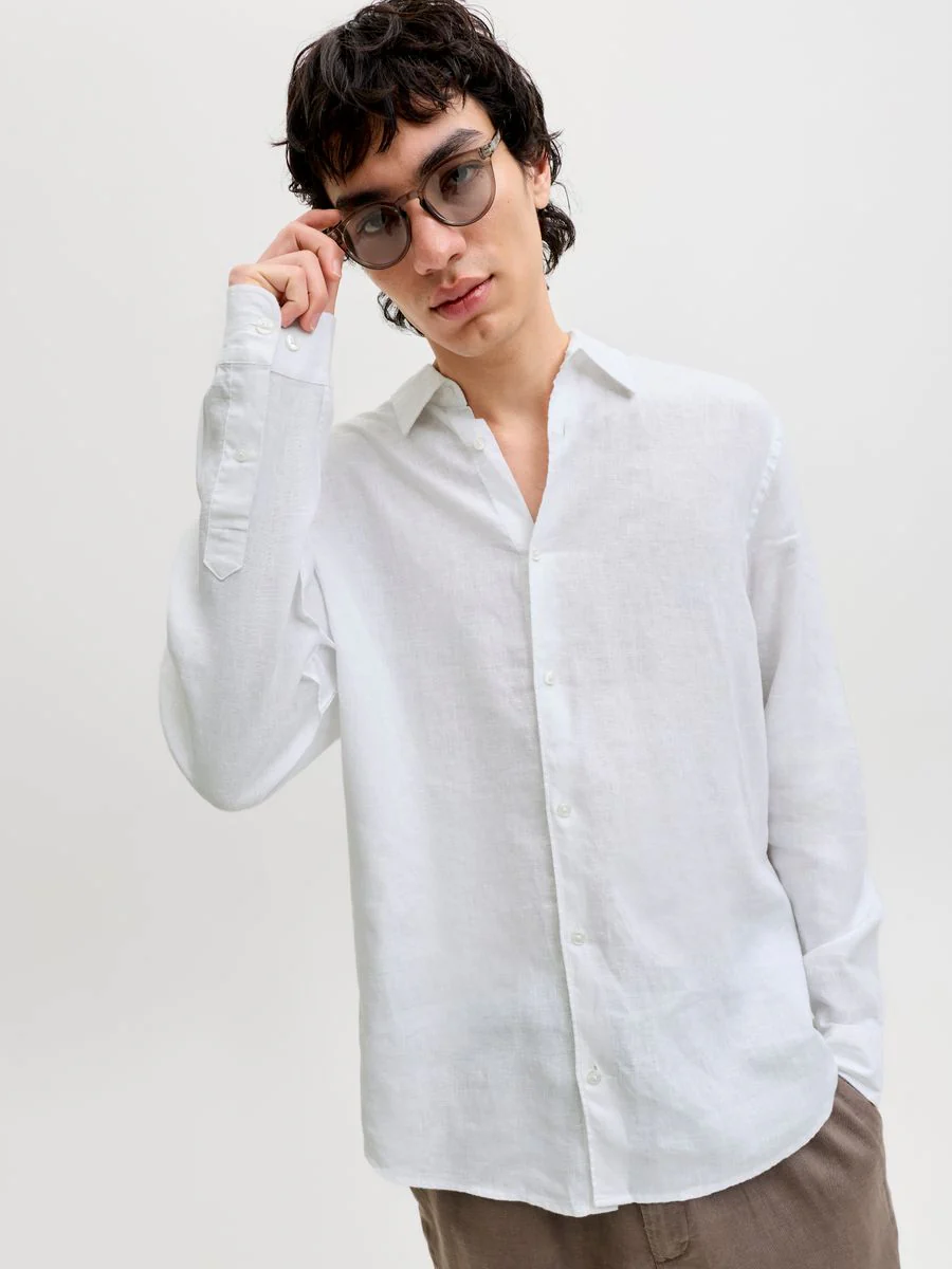 JPRBLALAWRENCE LINEN LS SHIRT SN - Image 7