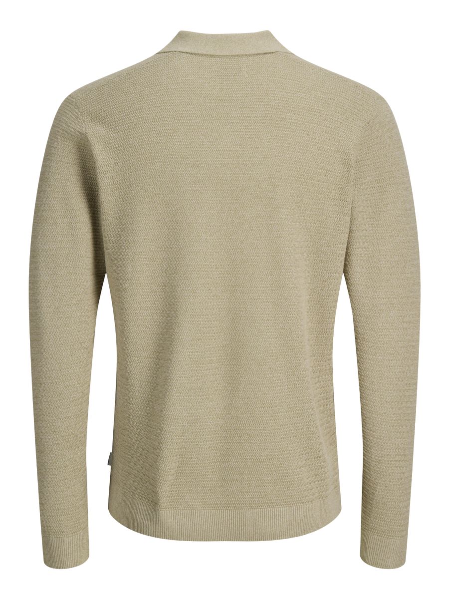 JPRBLURILEY KNIT SPLIT NECK LS SN - Image 2