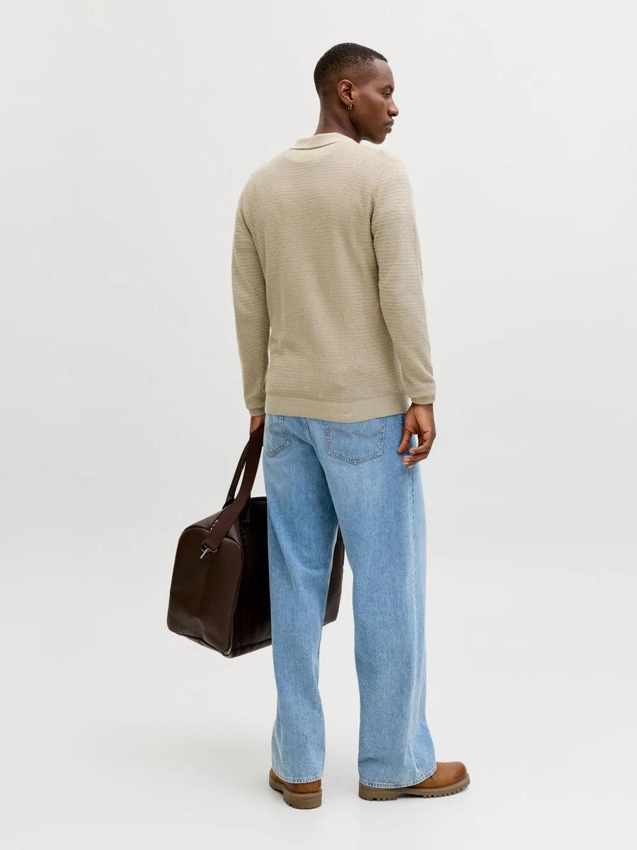 JPRBLURILEY KNIT SPLIT NECK LS SN - Image 6