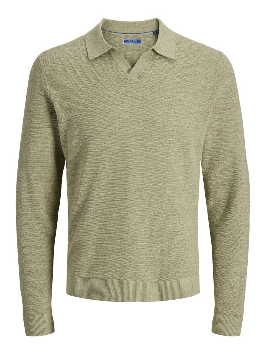 JPRBLURILEY KNIT SPLIT NECK LS SN - Image 9